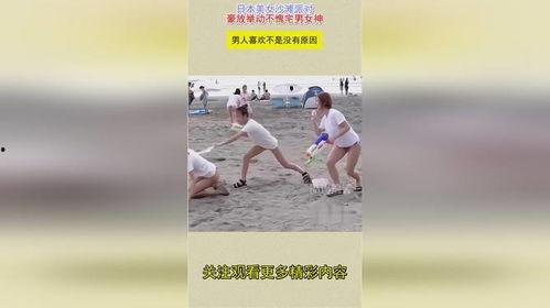 日本少女在海灘,青春與自然的完美邂逅